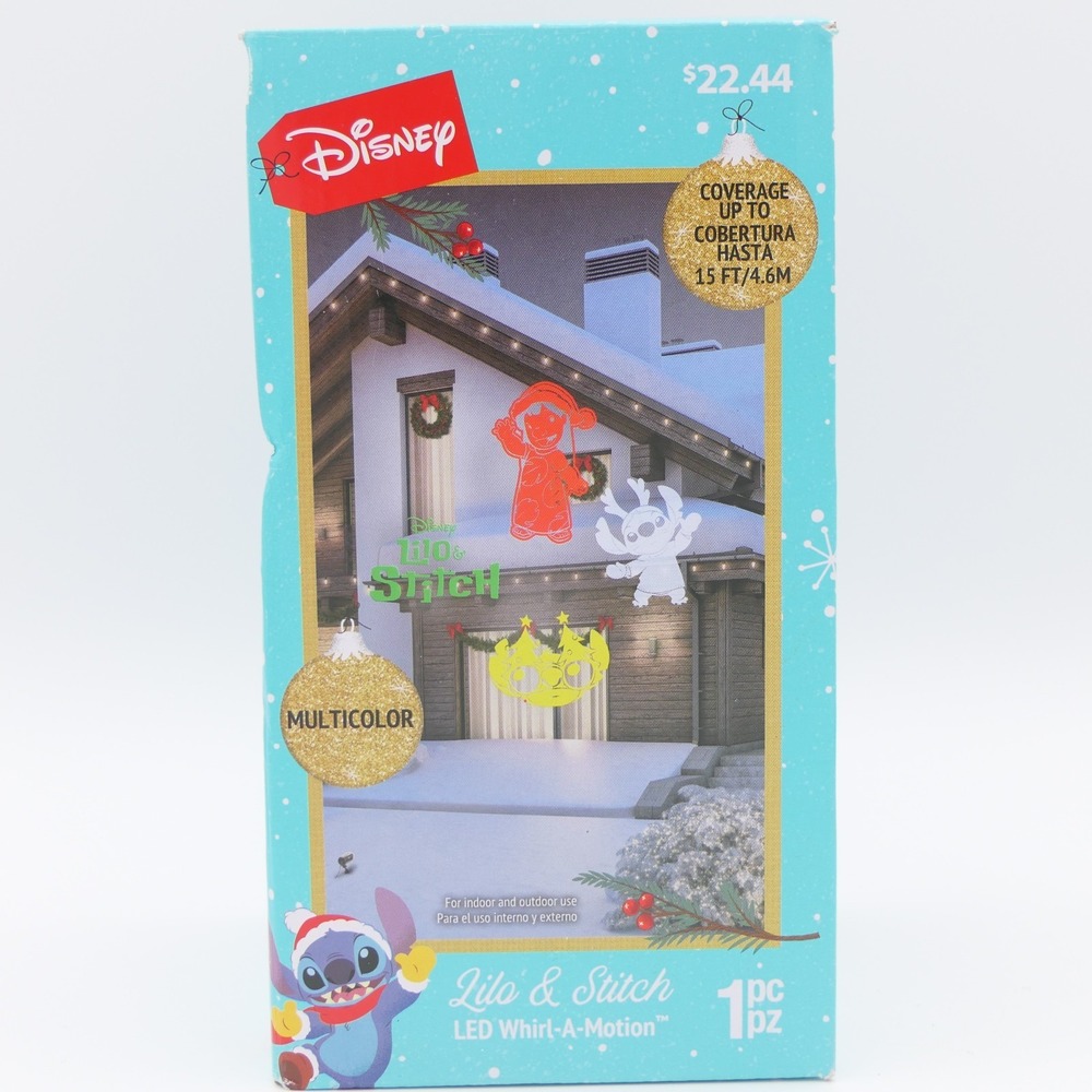 Gemmy‎ Disney Lilo & Stitch LED Whirl-A-Motion Multicolor Light Show Projector